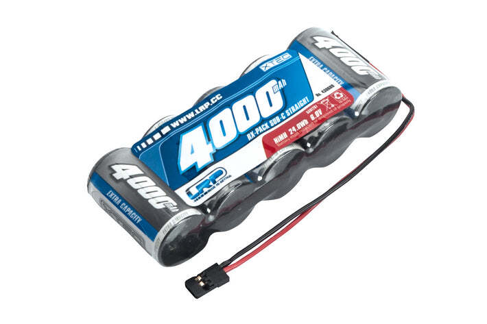 LRP XTEC 1/5 RX-pack Straight SubC NiMH - JR - 6.0V - 4000mAh