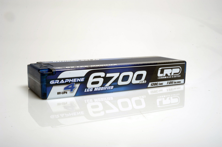 LRP HV LCG Modified GRAPHENE-4 6700mAh Hardcase battery - 7.6V L