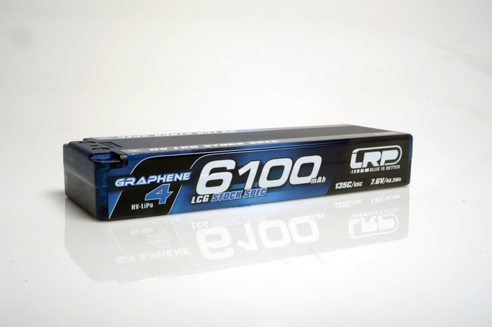 LRP HV LCG Stock Spec GRAPHENE-4 6100mAh Hardcase battery - 7.6V