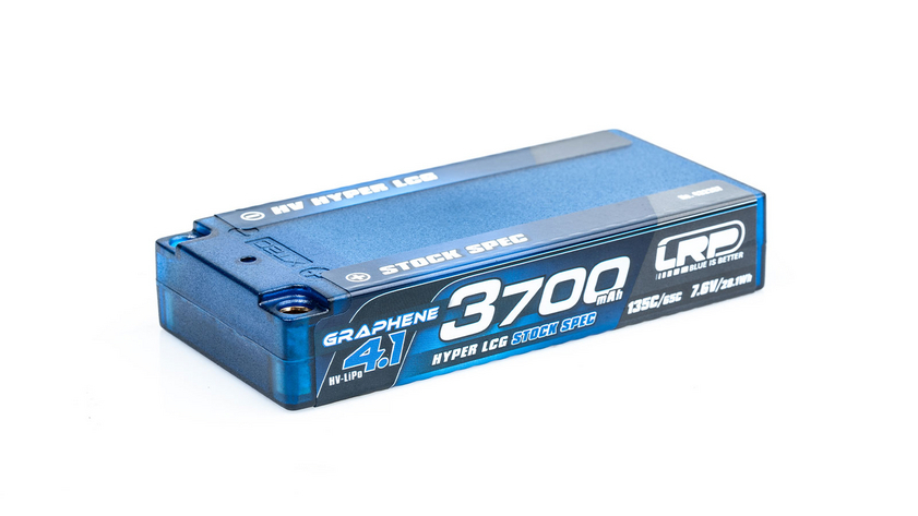 3700mAh LRP HV Hyper LCG Stock Spec Shorty GRAPHENE-4.1  Hardcase Battery - 7.6V