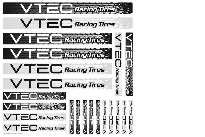 LRP STICKER SHEET VTEC RACING TYRES