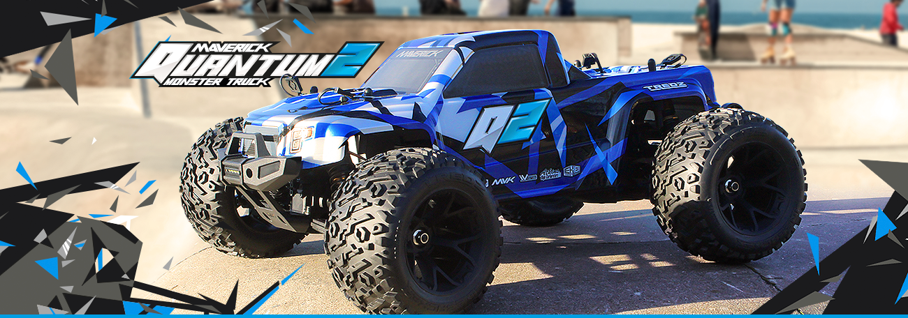 Maverick Quantum2 MT 1/10th Monster Truck - Blue