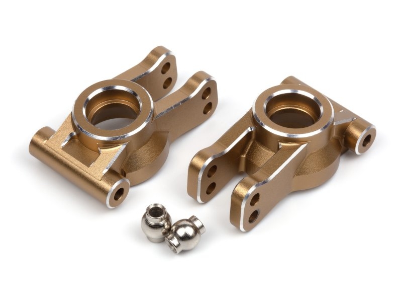 Maverick Aluminium Rear Hub Set (Gold/2pcs)