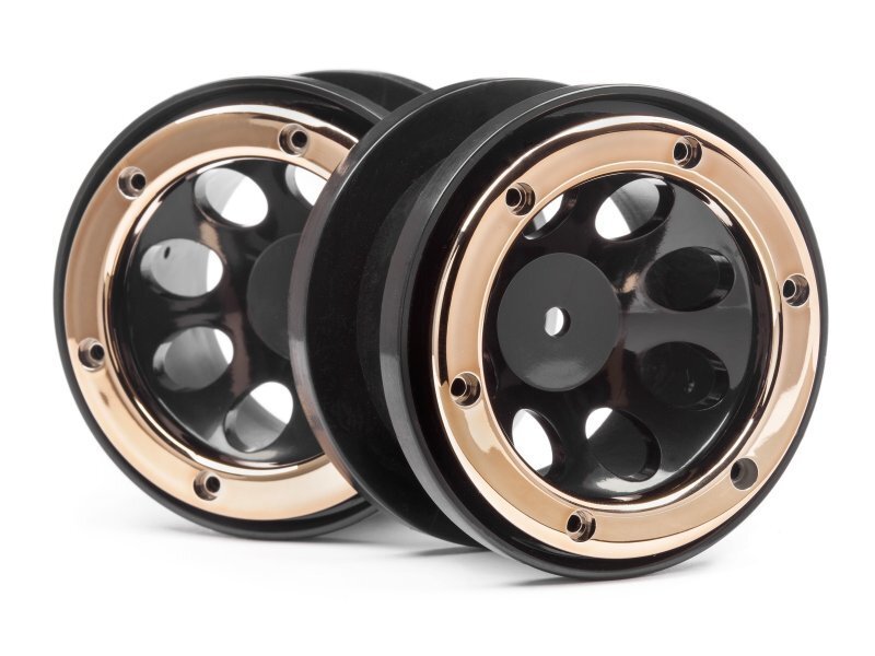 Maverick MV25065 WHEELS W/GOLD BEADLOCKS (2PCS)