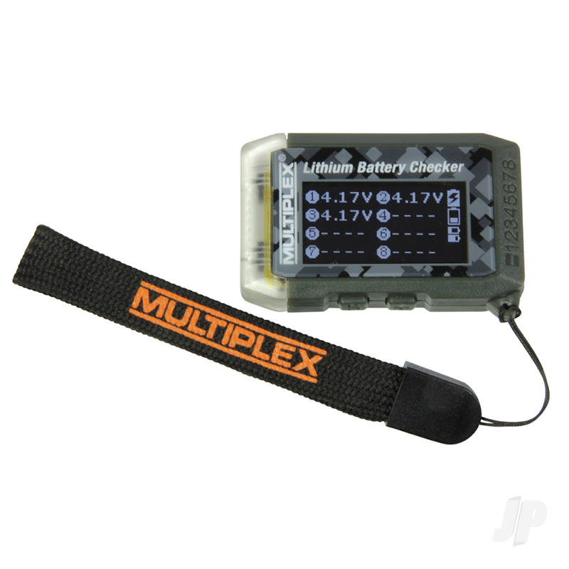 Multiplex Lithium Battery Checker and Model Finder