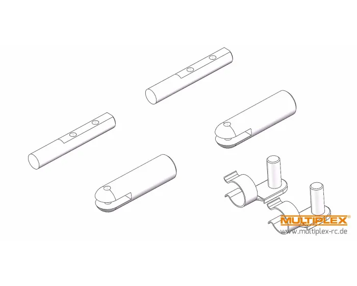 Multiplex Fun Cub XL Strut Mounts