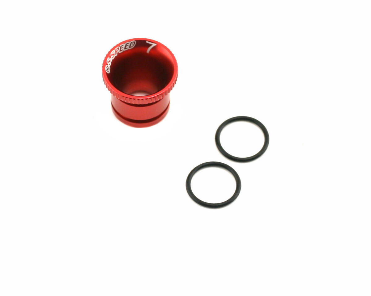 OS Engines Carburetor Reducer 7mm Red, Tessmann B21