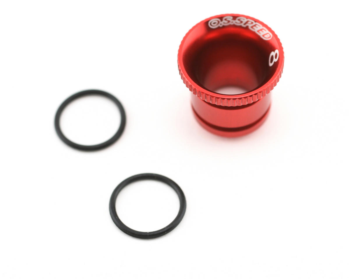 OS Engines Carburettor Reducer 8mm (Red) Aluminum