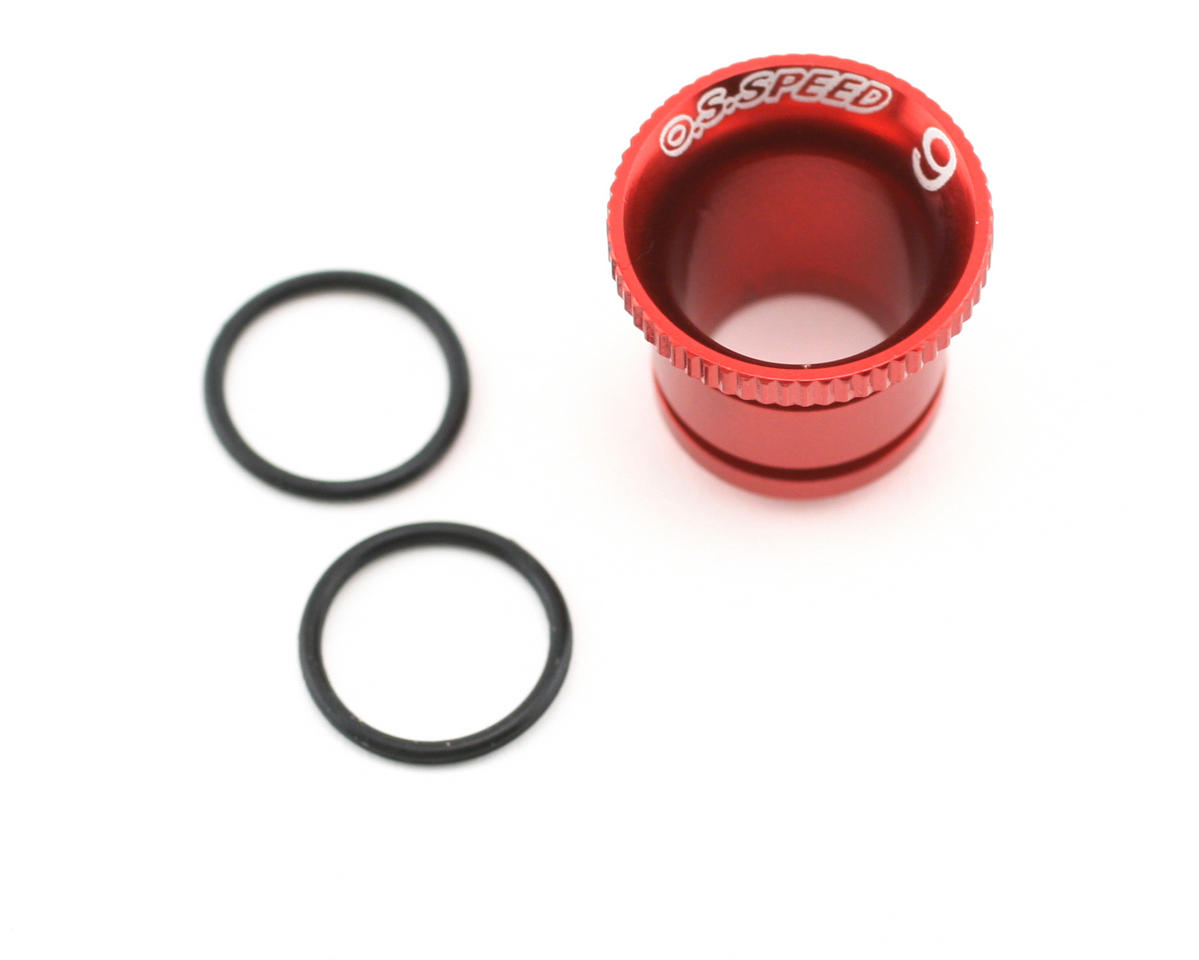 OS Engines Carburettor Reducer 9mm (Red) Aluminum