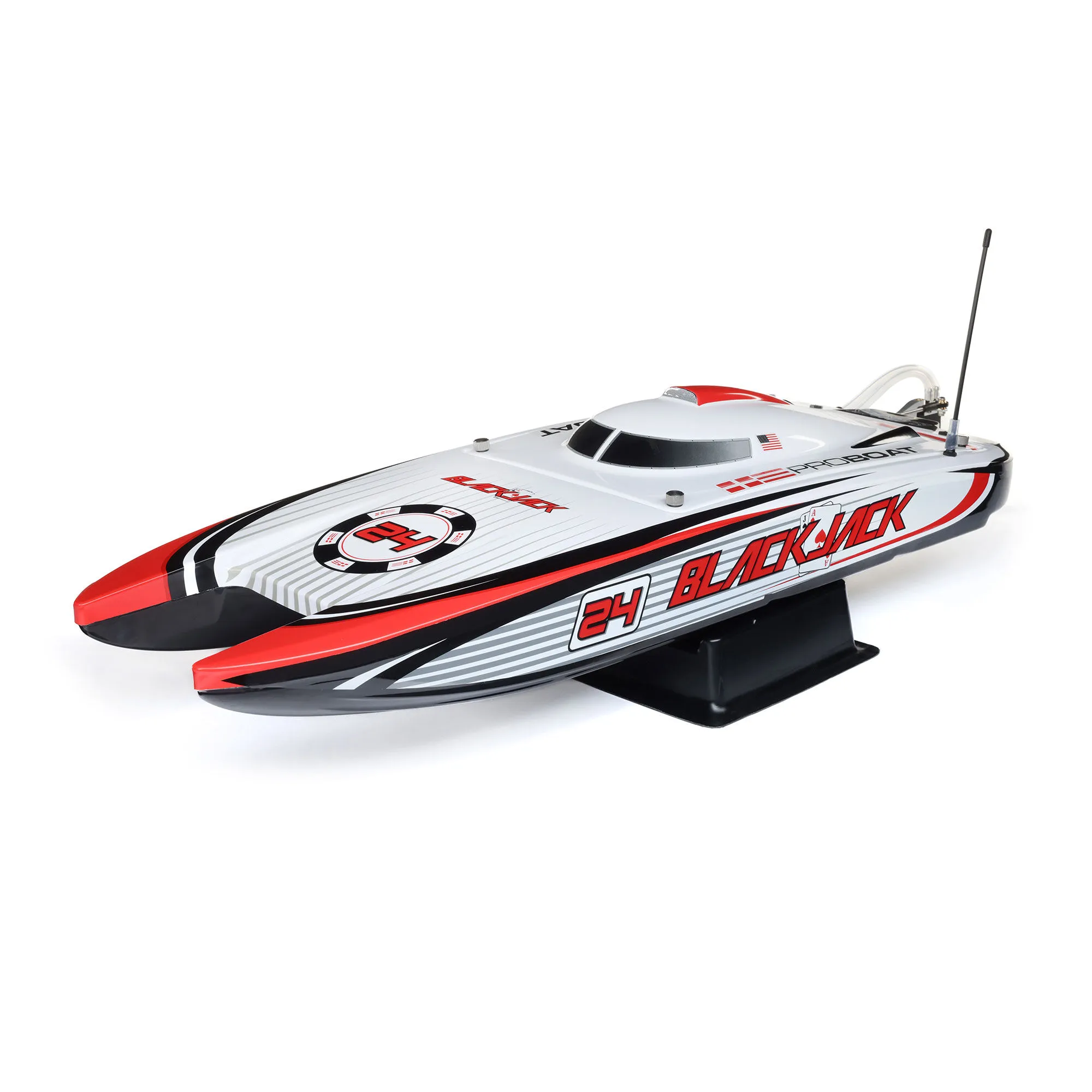 Pro Boat Blackjack 24in V2 Brushless Catamaran RTR, Vegas Offshore, PRB08049T2