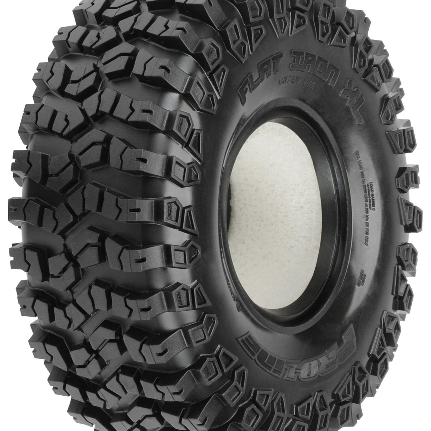 Proline Flat Iron 1.9XL G8 Rock Terrain Truck Tyres On Foam, PR1