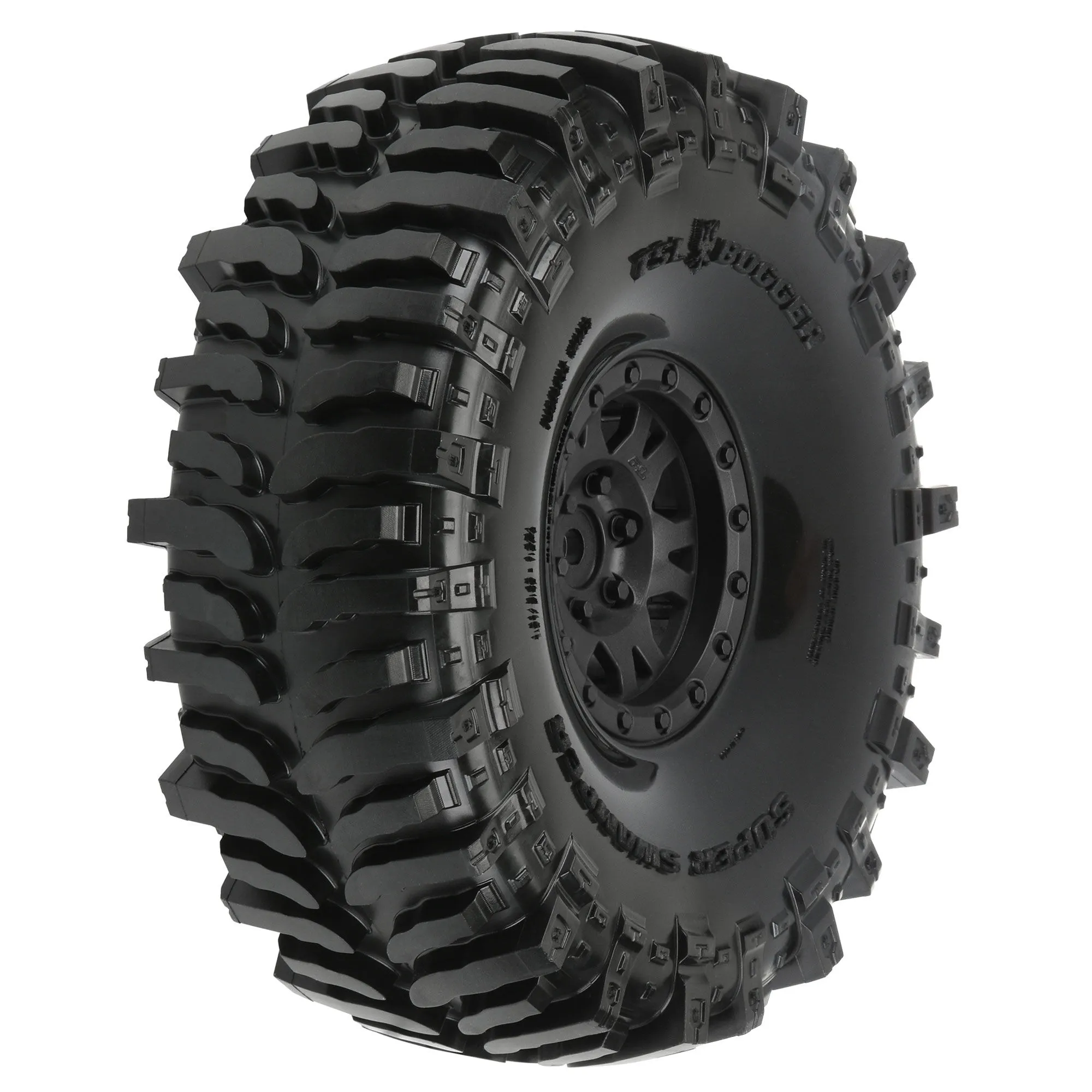 Proline Interco Bogger 1.9 Tyres Mounted on Impulse Black Wheels