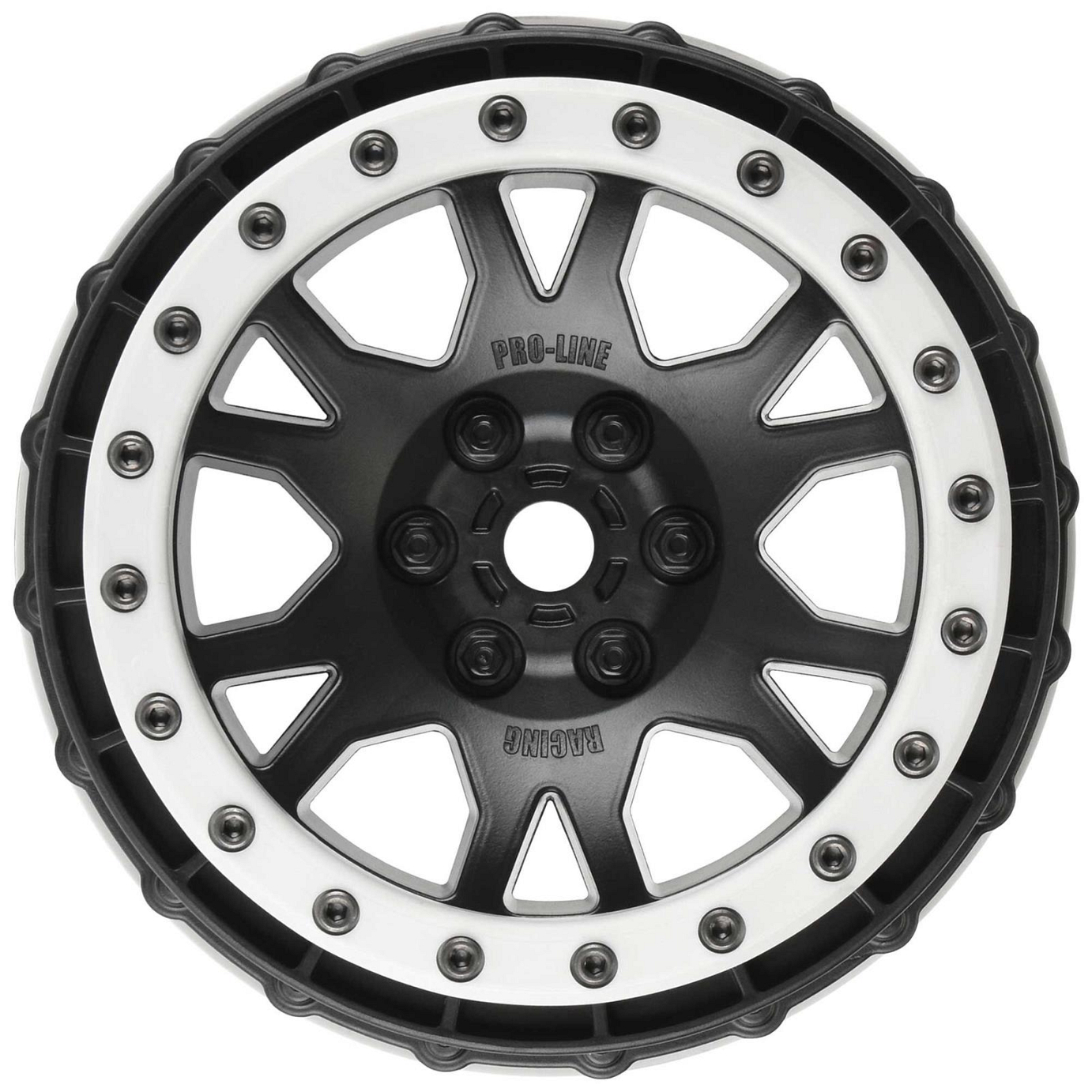 Proline Impulse Pro-Loc Black Wheels with Gray Ring, X-Maxx, 2pc