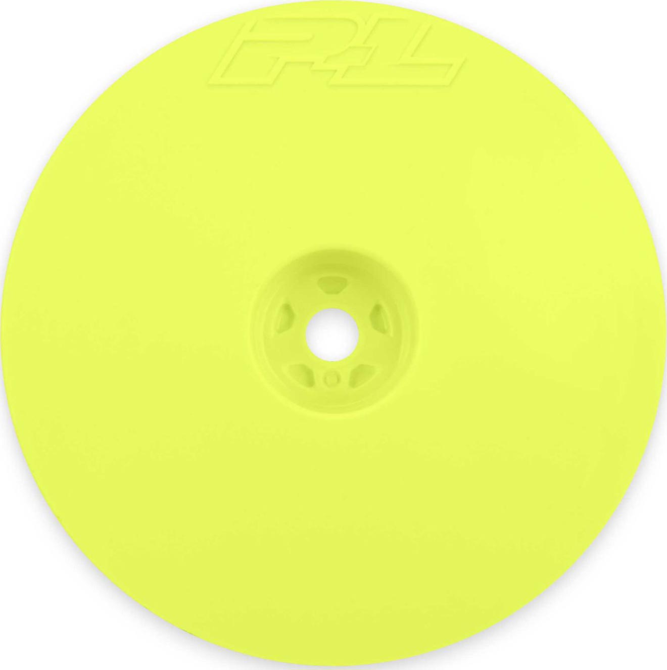 Proline 1/10 Velocity Narrow 2.2in Yellow 2wd Front Buggy Wheel,