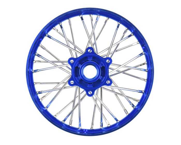 Proline 1/4 Pro-Spec Aluminium V2 Bead Rear Wheel, Assembled, Blue, Promoto-MX