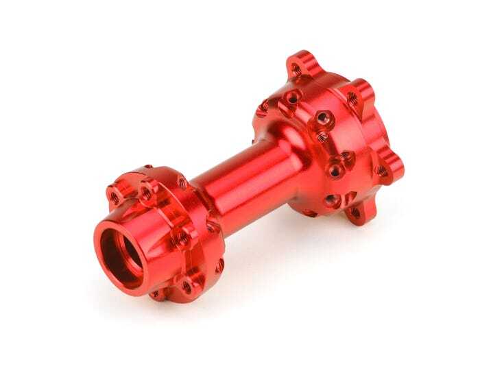 Proline Pro-Spec Aluminium Rear Hub, Red, Promoto-MX