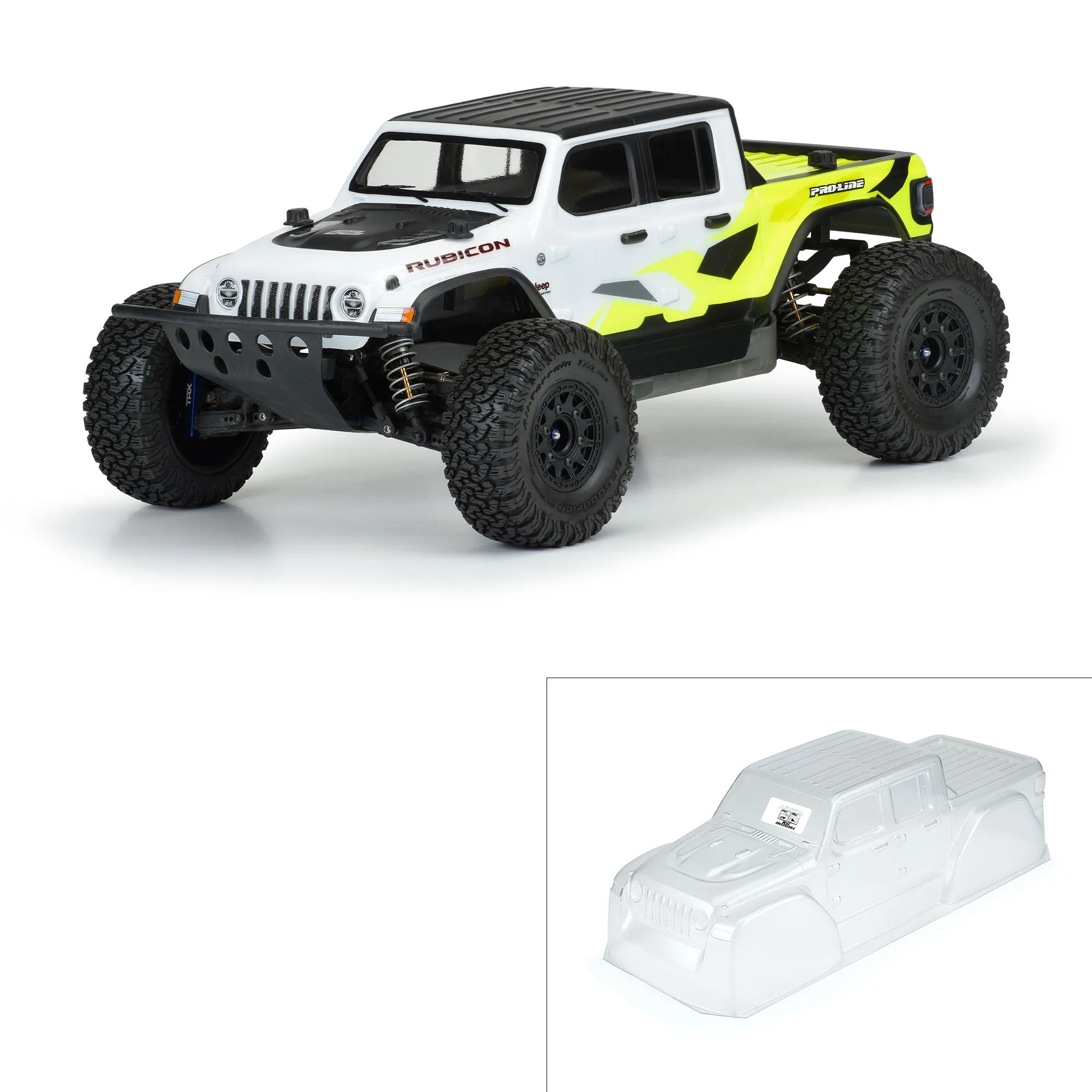 Proline Jeep Gladiator Rubicon Clear Body, SCT and 1/8 MT, PR354