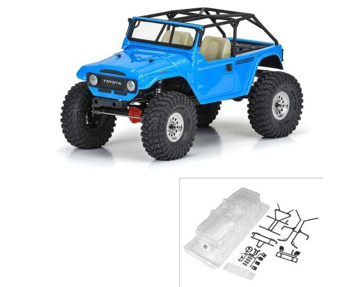 Proline 1979 Toyota Land Cruiser FJ40 Clear Body with Trail Cage and Scale Molde