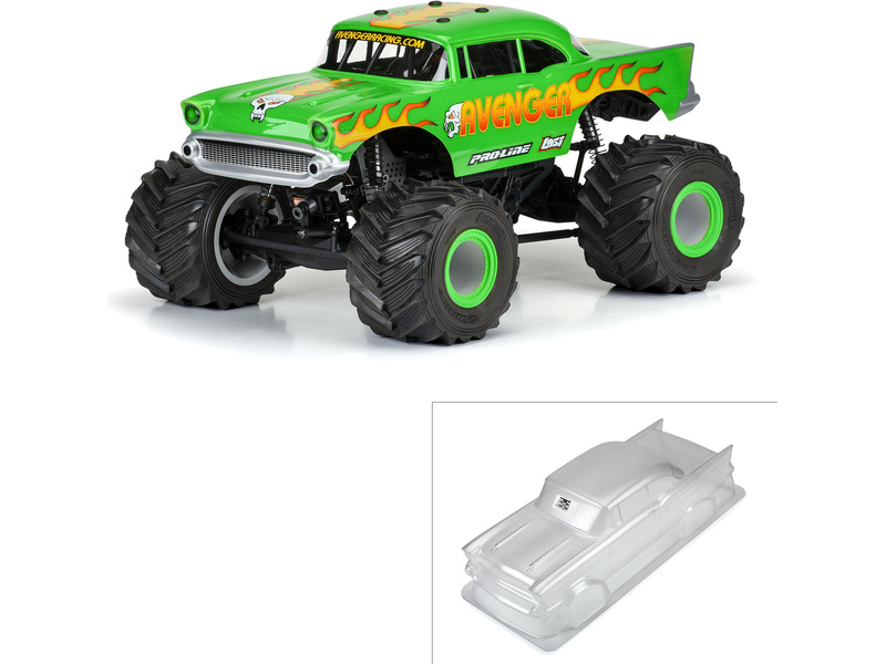 Proline 1957 Chevy Bel Air Avenger Edition Clear Body for Losi LMT