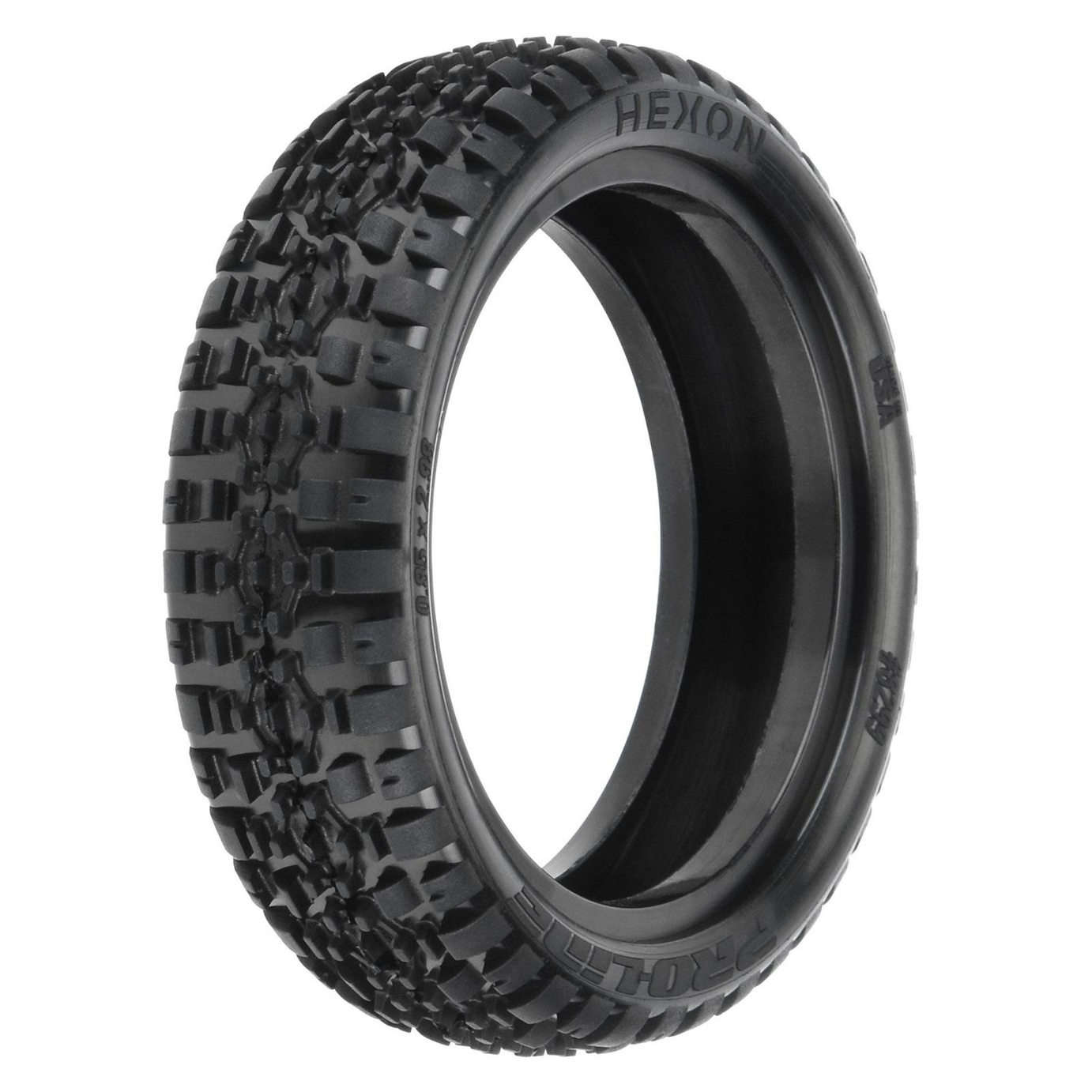 Proline 1/10 Hexon Z4 2WD Front 2.2in Carpet Buggy Tyres, 2pcs