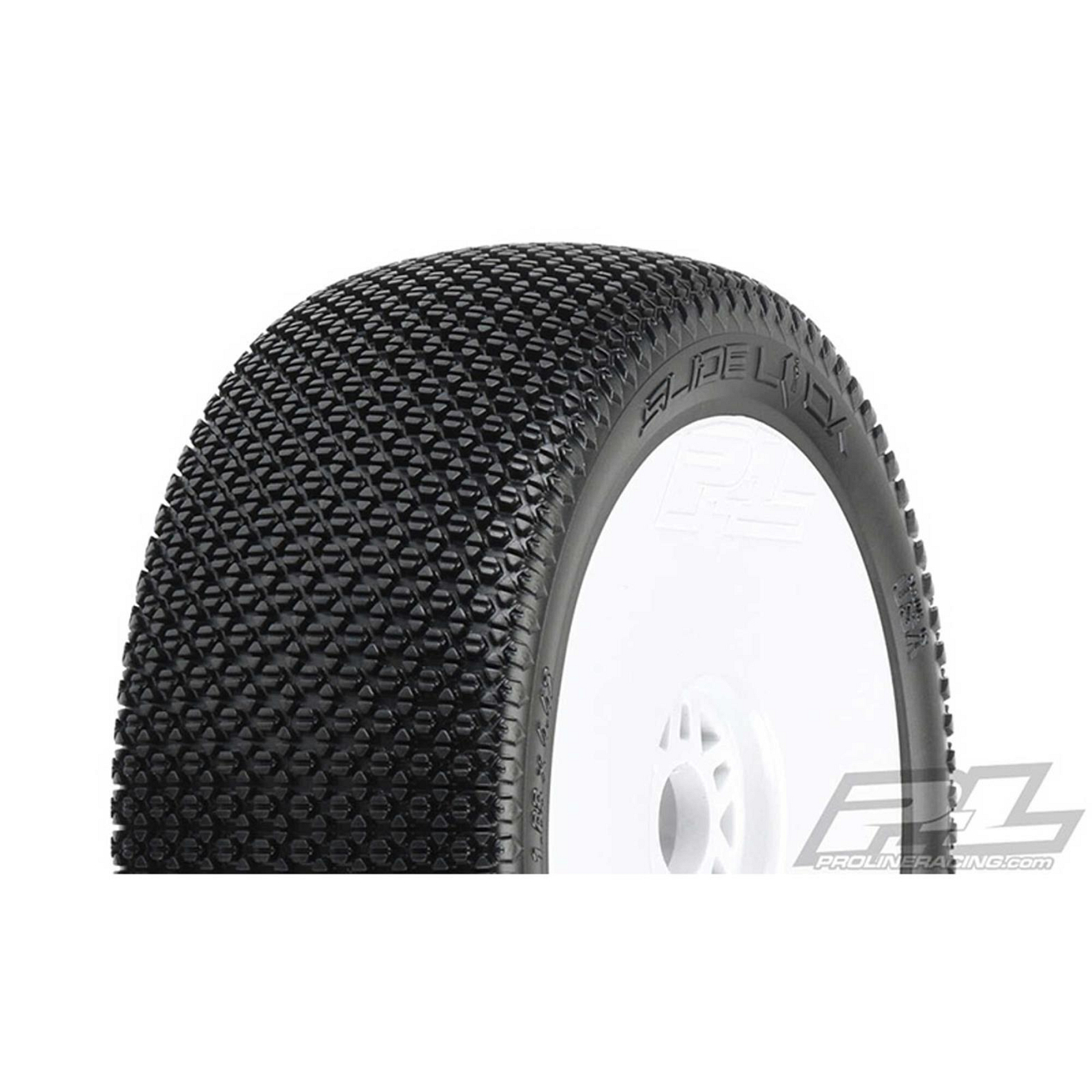 Proline 1/8 Slide Lock M3 Front/Rear Buggy Tyres Mounted on 17mm