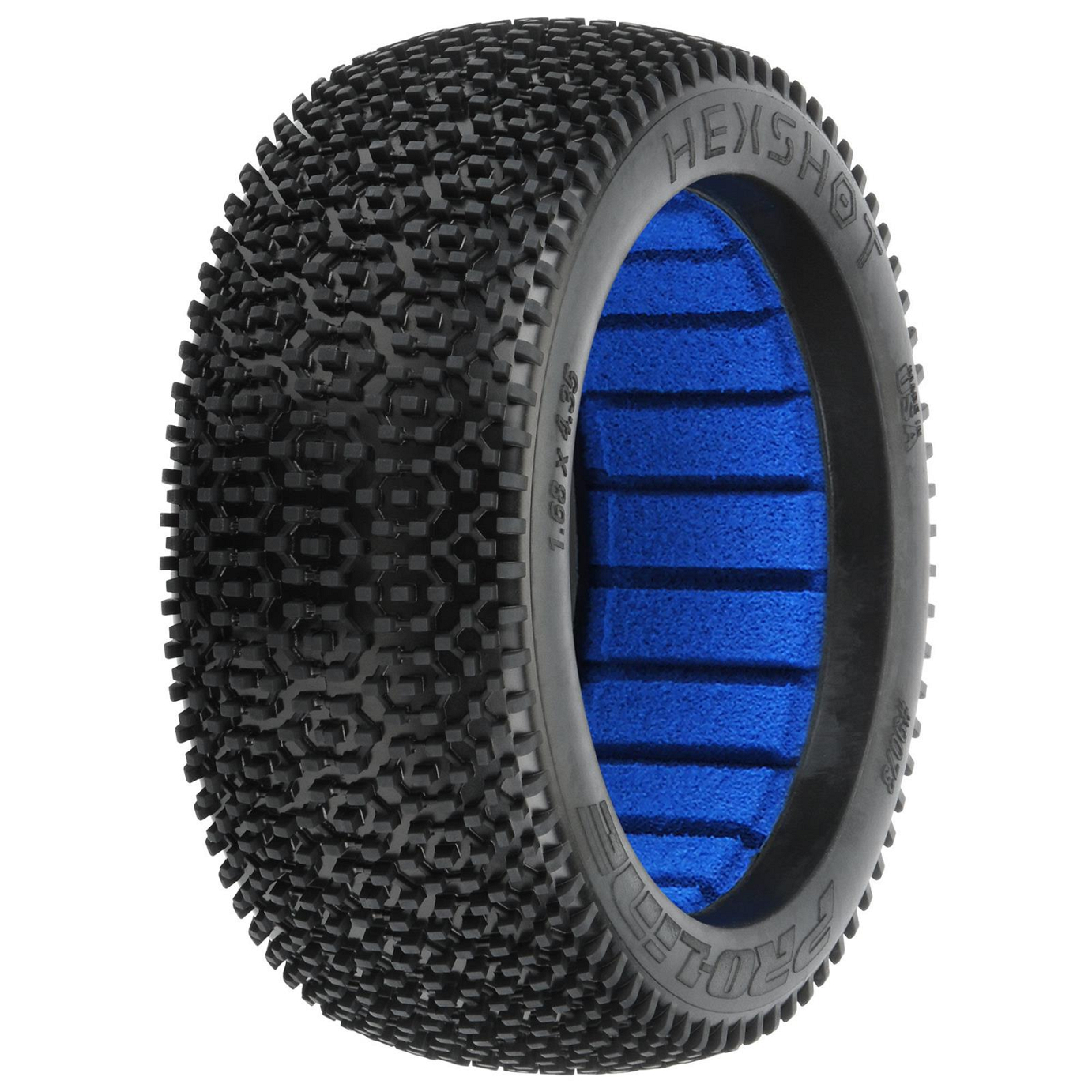 Proline 1/8 Hex Shot M3 Front/Rear Off-Road Buggy Tyres, 2pcs