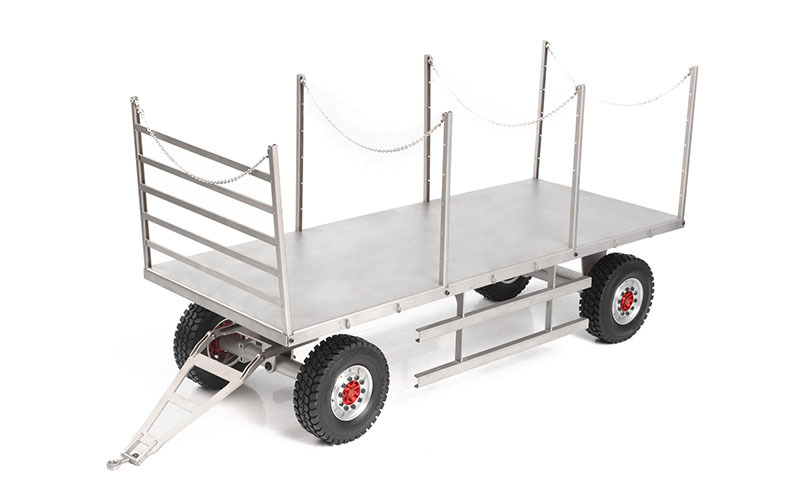 4 Wheel Steel Stake Trailer