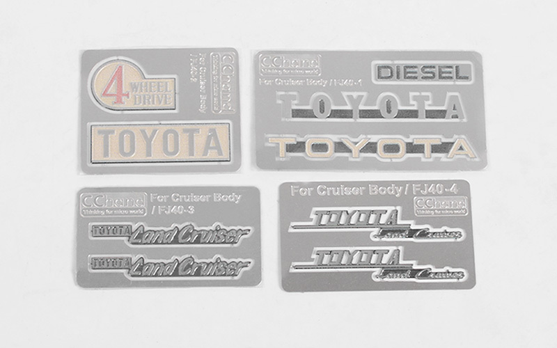 Complete Metal Emblems Set for RC4WD Cruiser Body