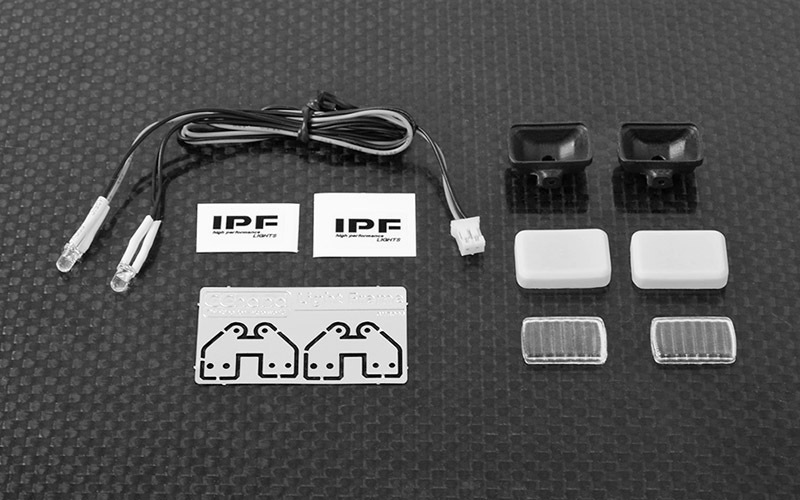 1/10 Square IPF Lights w/LED