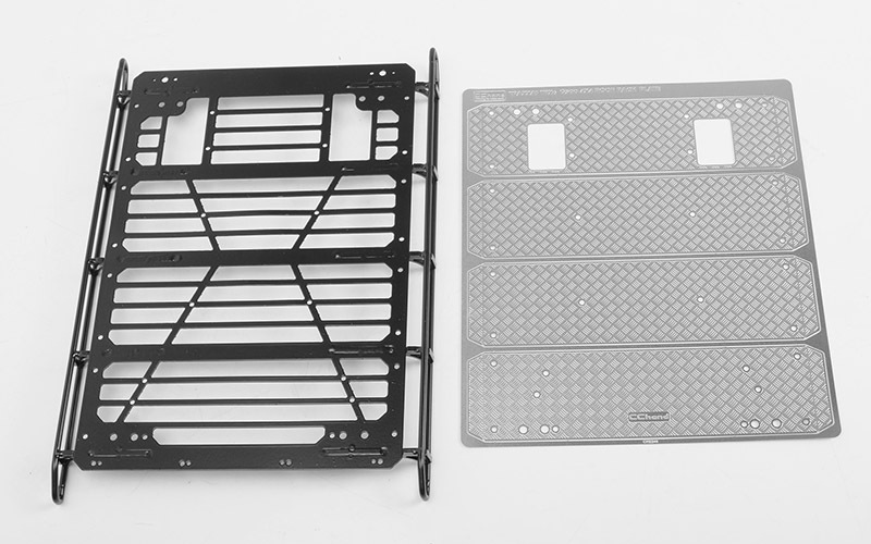 Command Roof Rack w/ Diamond Plate for Traxxas TRX-4 Mercedes-Be