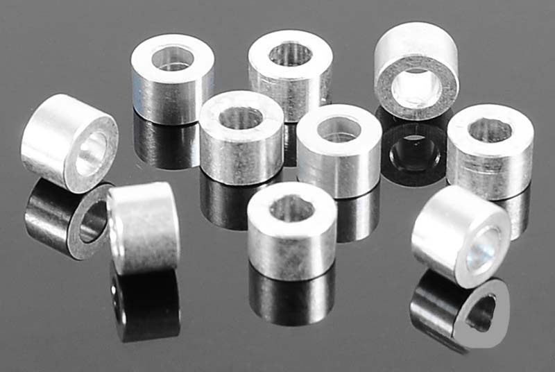 4mm Silver Spacer with M3 Hole (10)