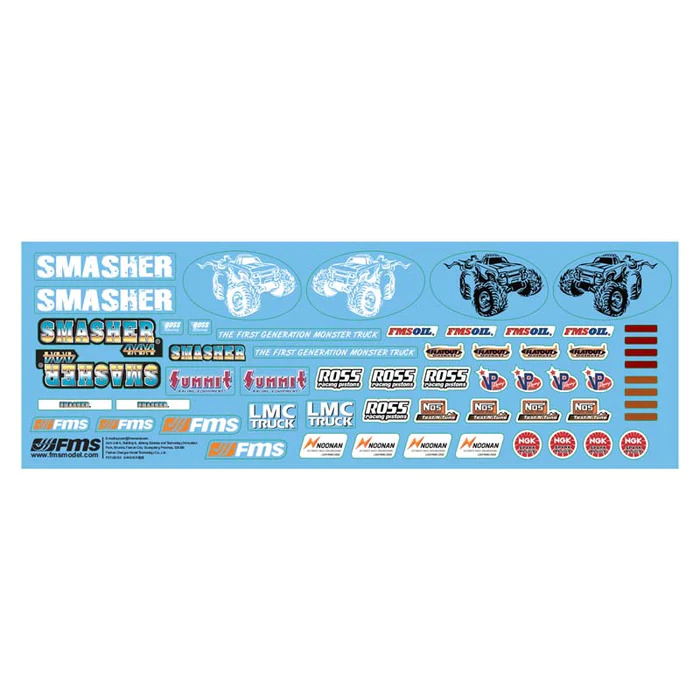 12402BU CAR DECAL SHEET (SMASHER)