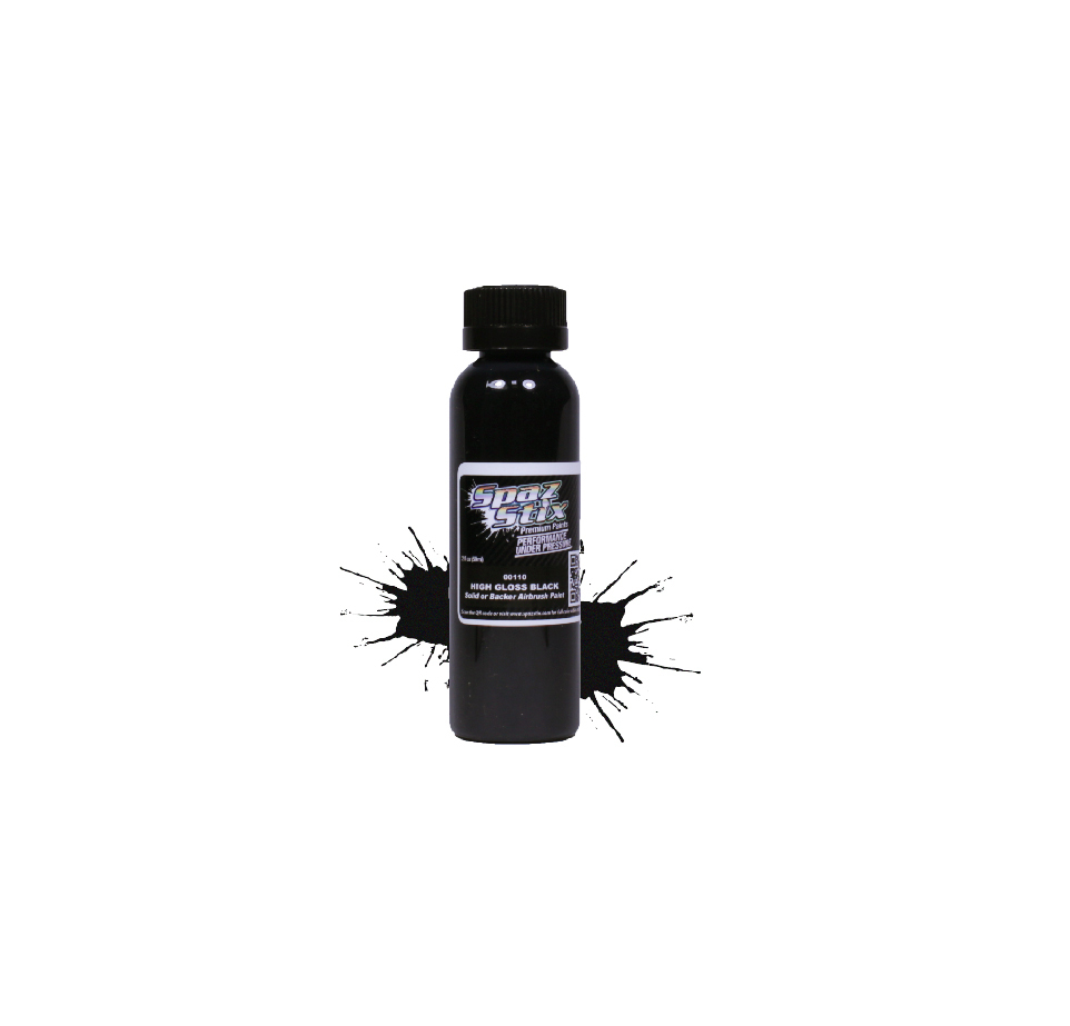 High Gloss Black / Backer Airbrush Paint 2oz