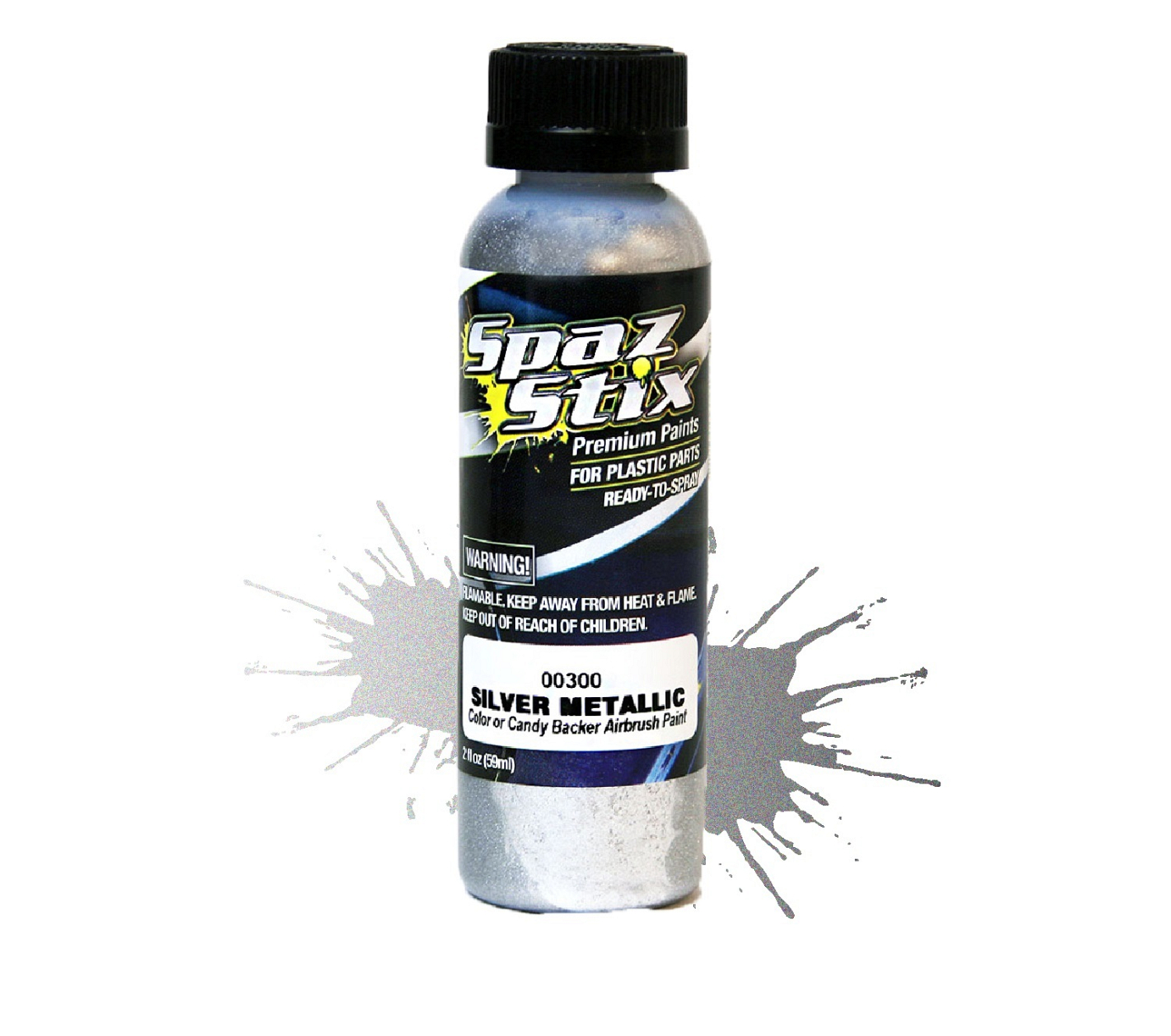 Metallic Silver / Candy Backer Airbrush Paint 2oz