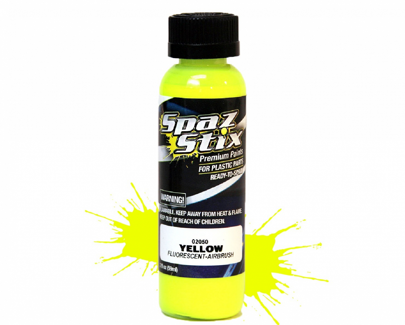 Yellow Fluorescent Airbrush Paint 2oz