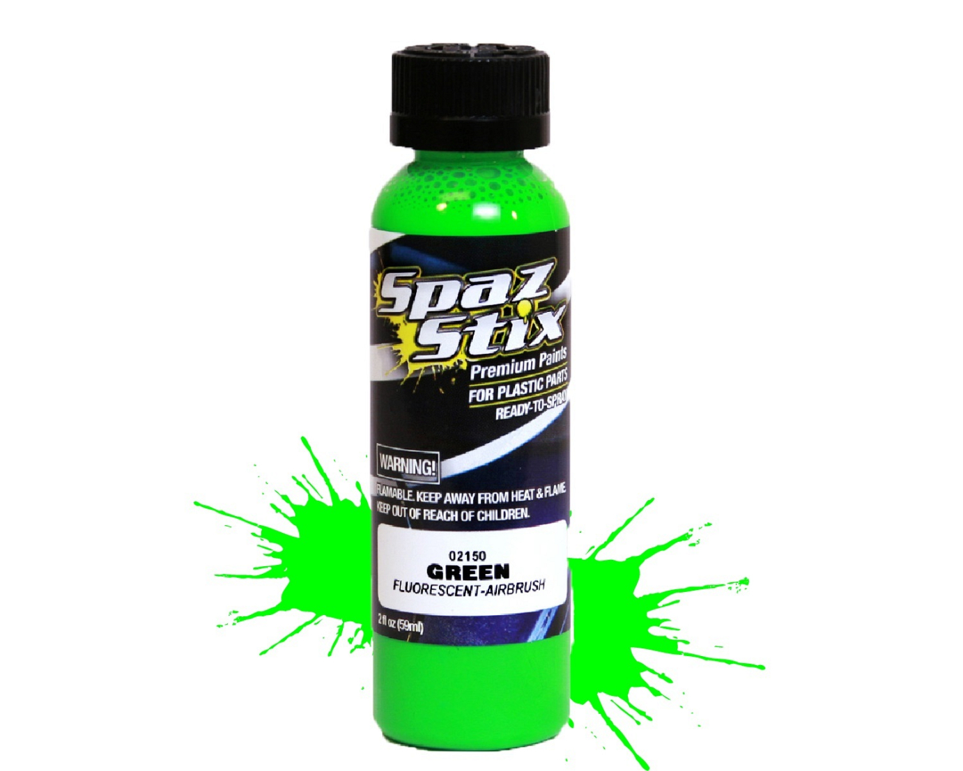 Green Fluorescent Airbrush Paint 2oz