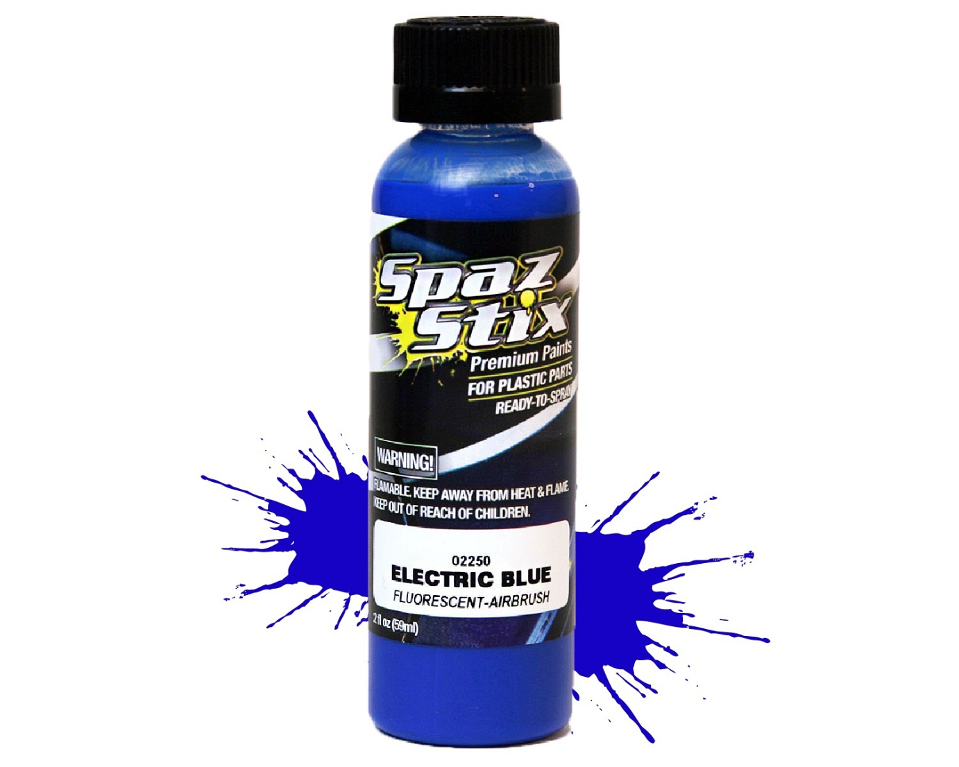 Electric Blue Fluorescent Airbrush Paint 2oz