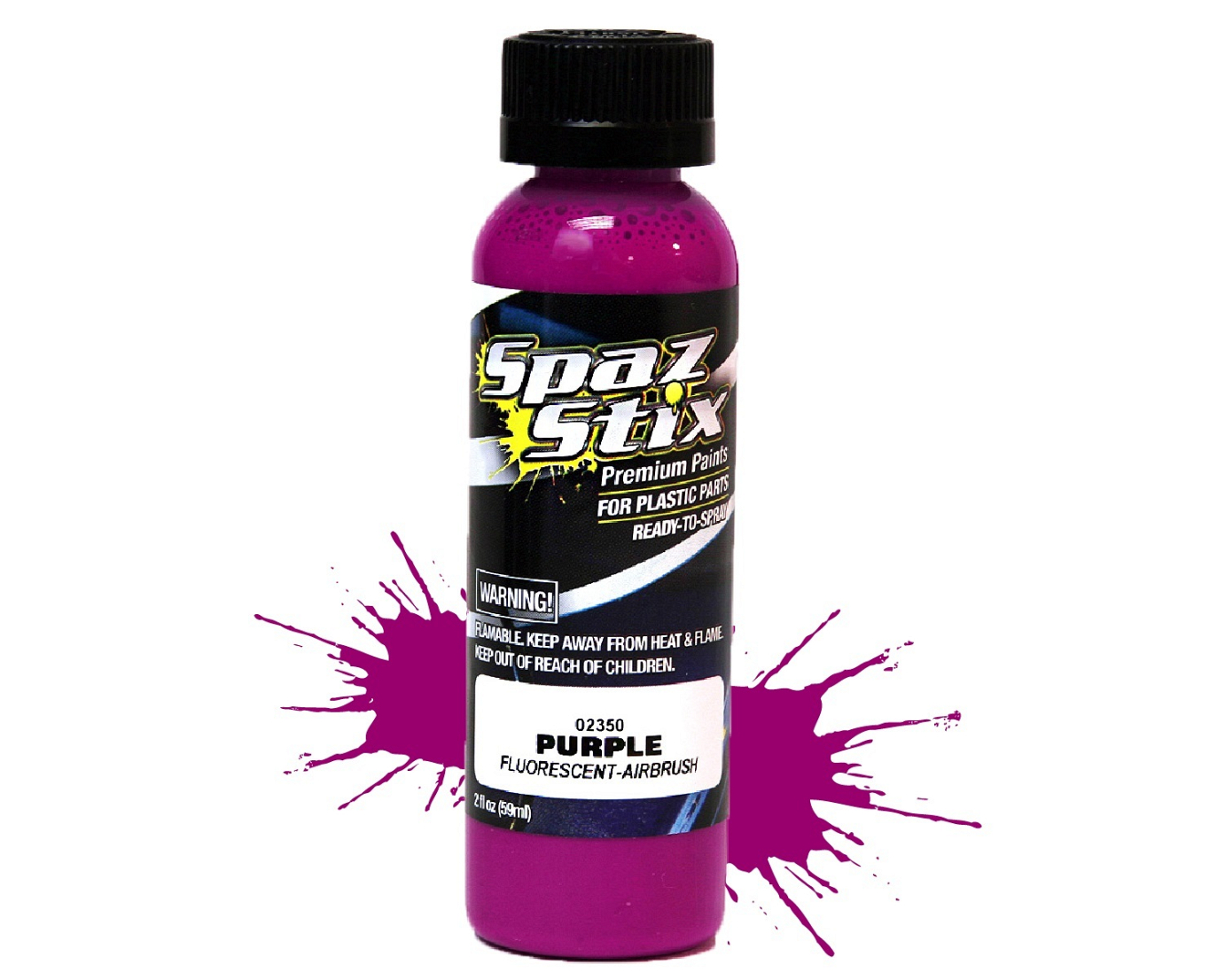 Purple Fluorescent Airbrush Paint 2oz