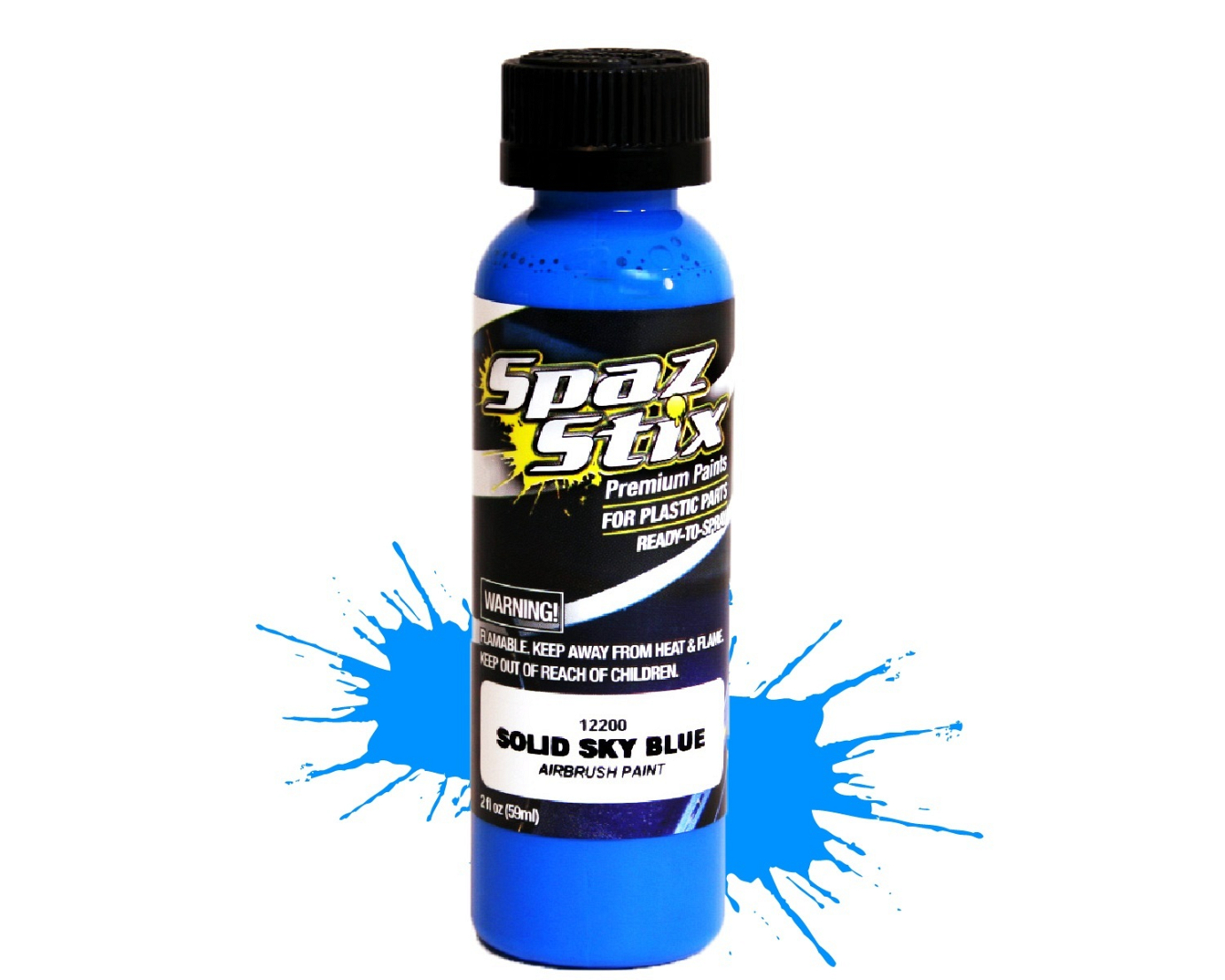 Solid Sky Blue Airbrush Paint 2oz