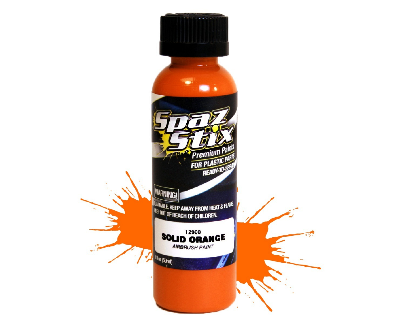 Solid Orange Airbrush Paint 2oz