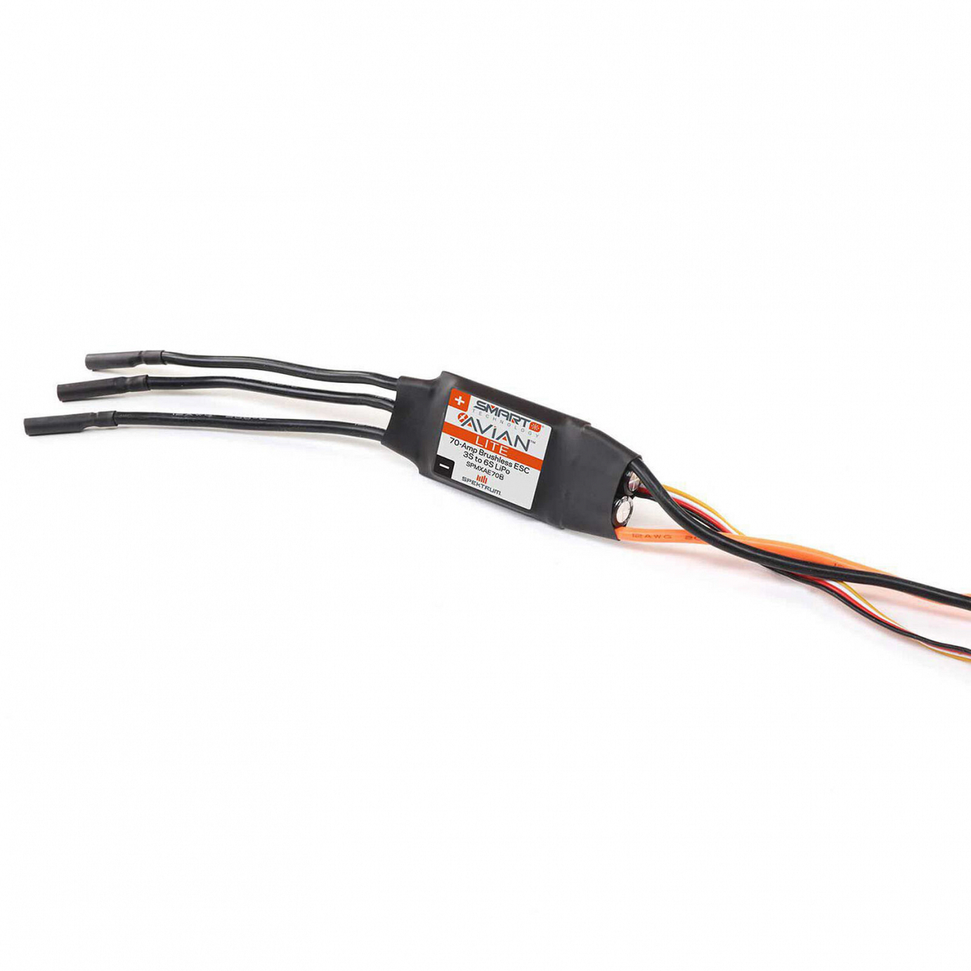 Spektrum Avian Lite 70A Brushless Smart ESC, 3S-6S IC3