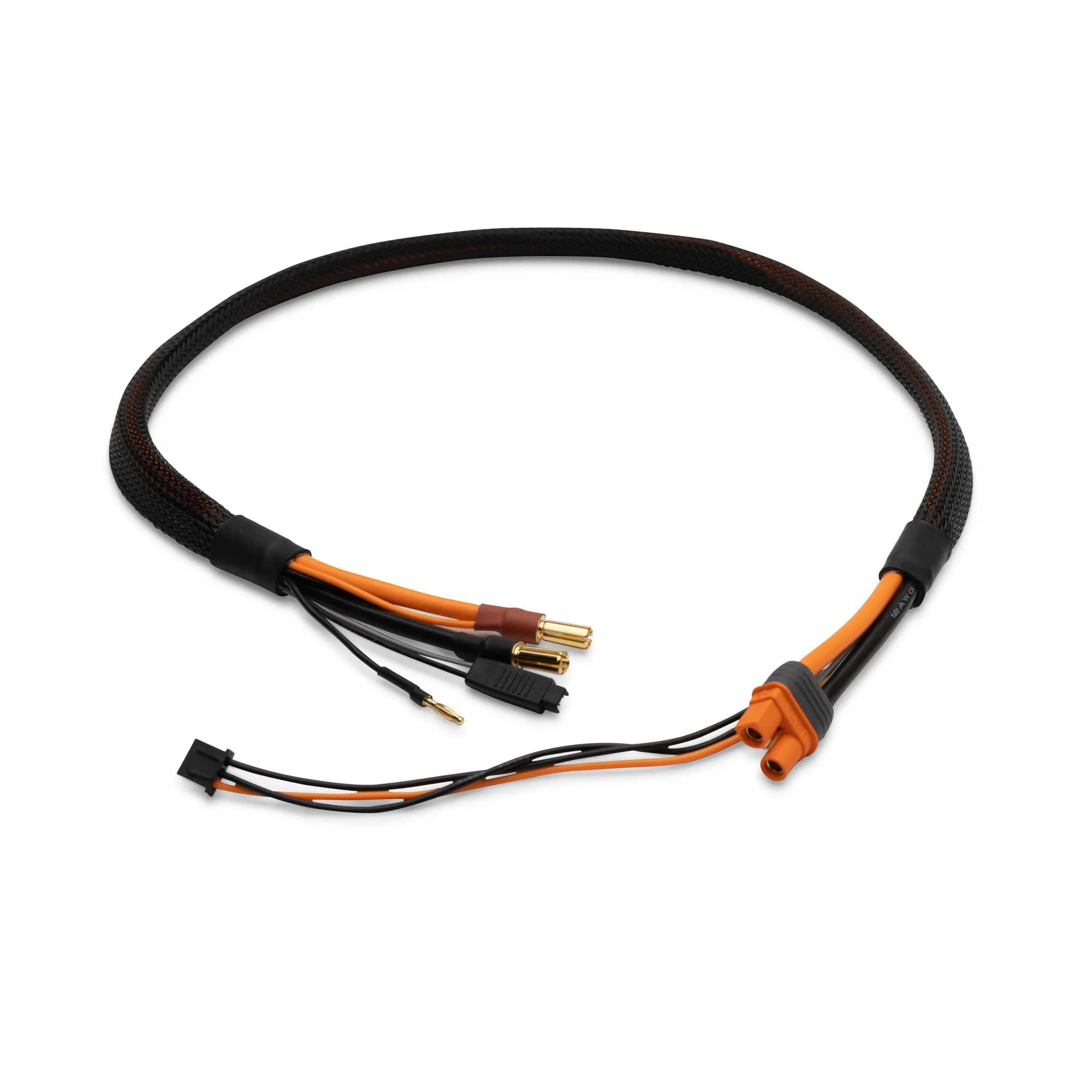 Spektrum Pro Series Race 2S Charge Cable, IC3 to 5mm Bullets, 2ft