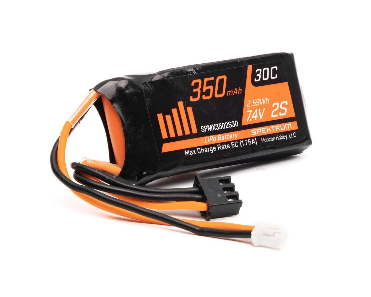 350mAh 2S Spektrum 7.4V LiPo with PH2.0 2 Pin Connector, DYNB0012