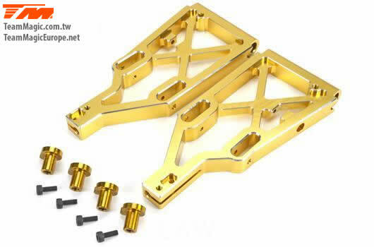 CNC alloy lower arm (2pce) gold