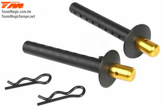 E6 Alloy body posts 2pce (gold)