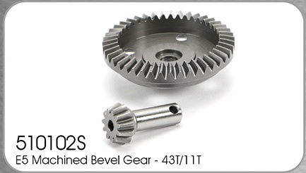 E5 option Machined bevel gear 43/11T