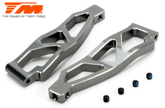 E5 option CNC alloy upper arm (2) silver