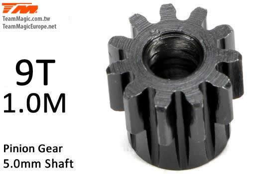 Pinoion gear M1 for 5mm shaft 9T