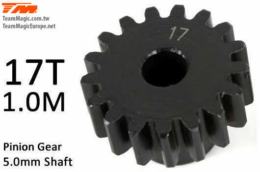 Pinoion gear M1 for 5mm shaft 17T