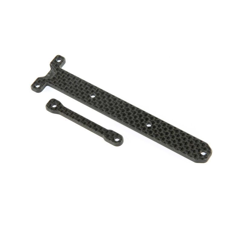 TLR Carbon Chassis Brace Support Set, 22X-4